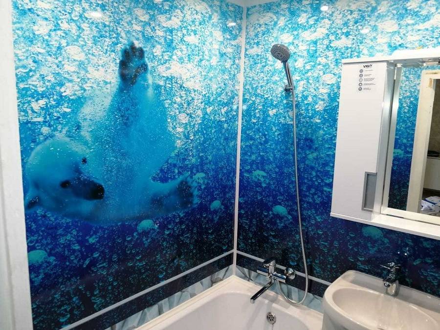 Пластиковые панели для ванной - 115 фото стильных приемов дизайна и варианты оформления панелями