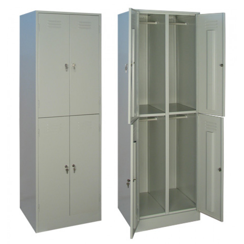 Шкаф гардеробный металлический, плюсы и минусы конструкции