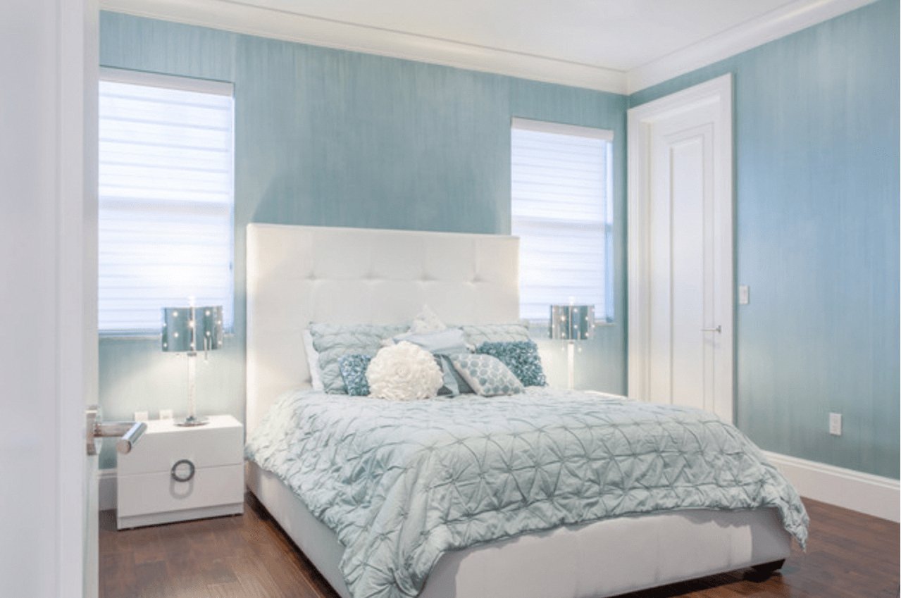 Голубая спальня: как воздух свежа | домфронт