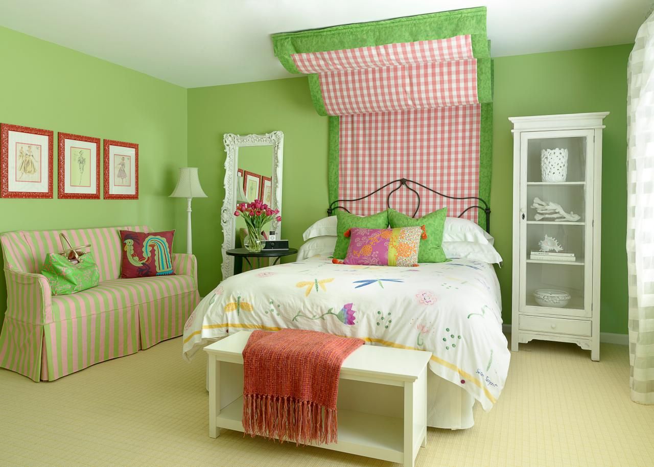 Детские спальни для девочек (73 фото): дизайн интерьера для 10-12 лет, оформление в стиле «икеа» в розово-зеленом цвете