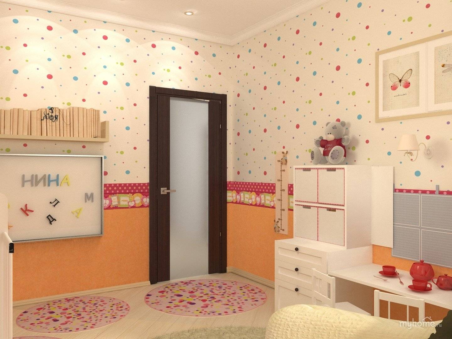 Обои для девочек: 119 фото примеров оформления детской комнаты