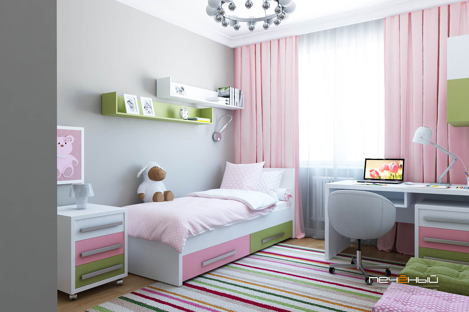 Детская комната для девочки - 90 лучших фото дизайна. идеальное сочетание цвета и стиля!