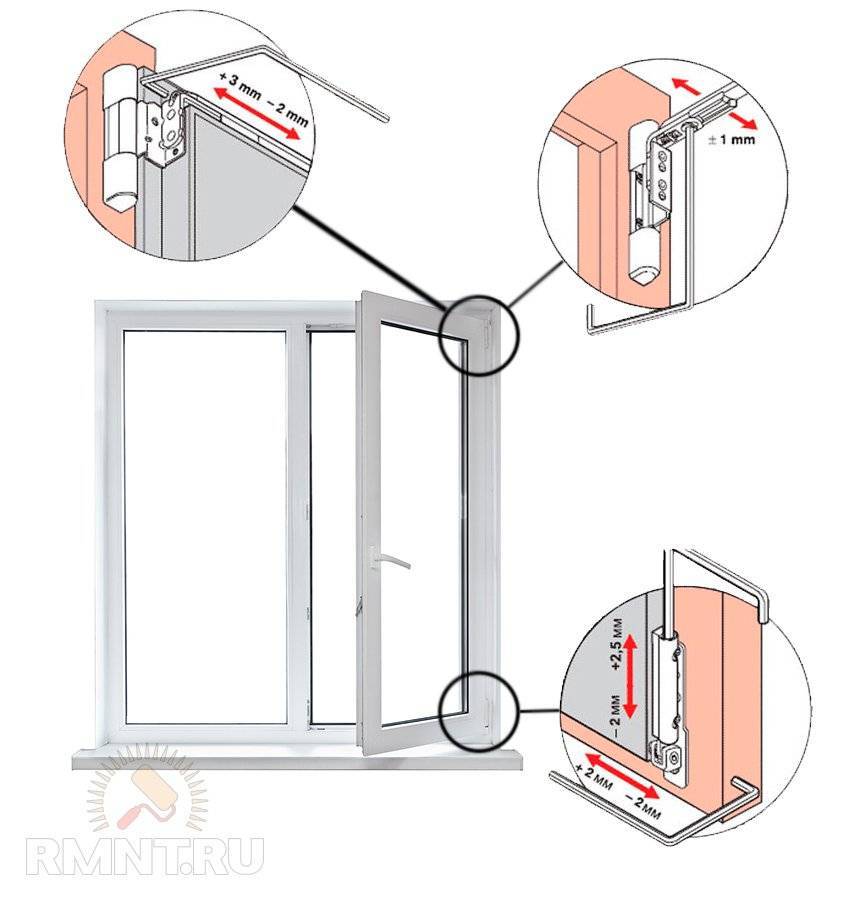 Регулировка балконной металлопластиковой двери