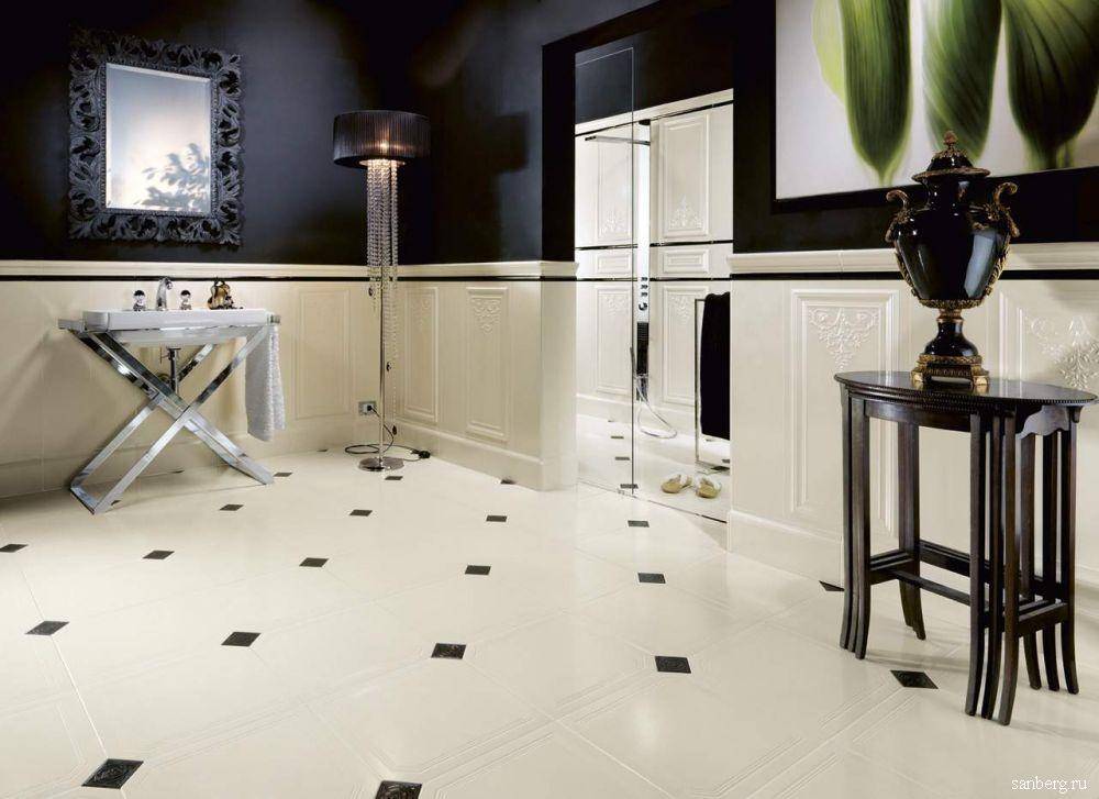 Напольная плитка под мрамор (39 фото): глянцевая белая и черная плитка на пол, идеи оформления интерьера