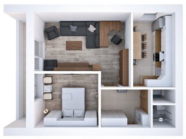(+90 фото) схемы и фото планировок 1х комнатных квартир удачные решения