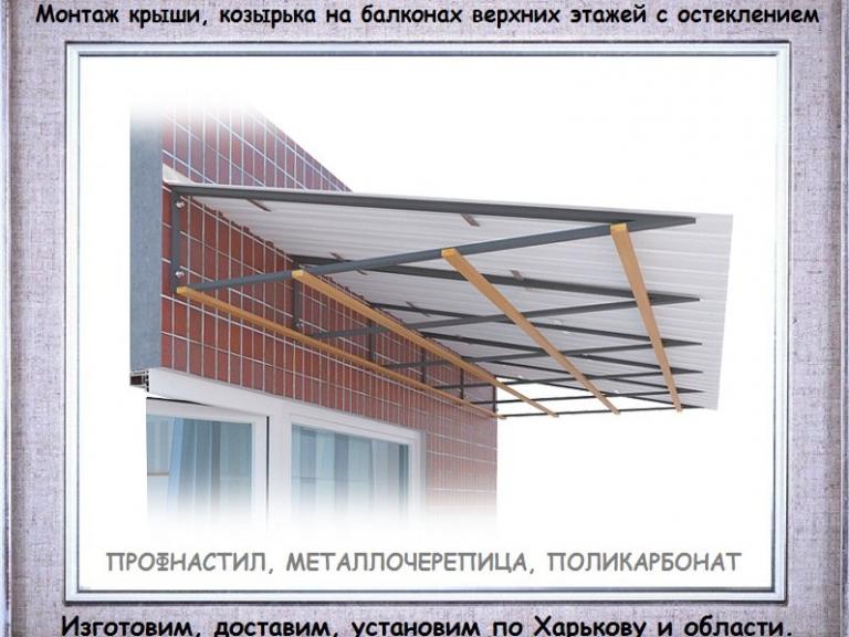 Установка крыши на балкон своими руками: следуя инструкции, делаем сами | онлайн-журнал о ремонте и дизайне