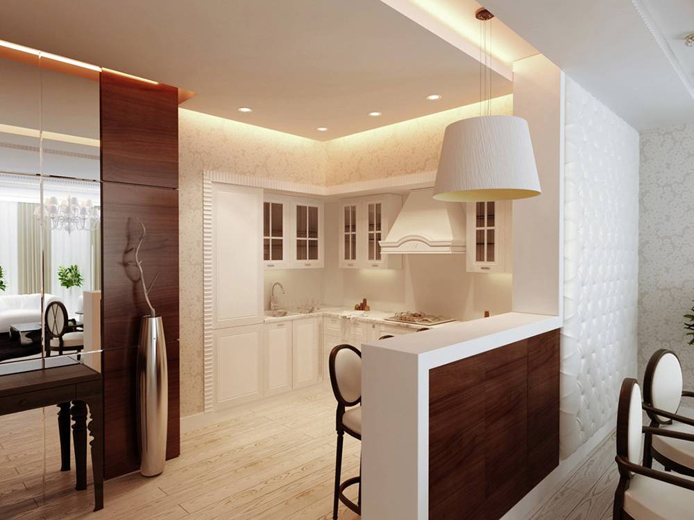 Кухня-прихожая совмещенная с коридором: фото дизайна, выбор обоев и планировка