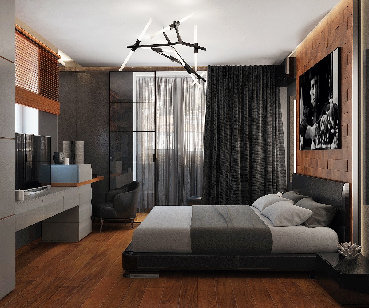 Спальня в стиле лофт — романтичный индустриализм