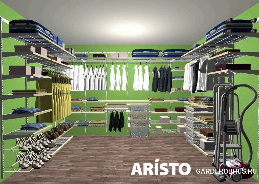 Проектирование и сборка гардеробных систем аристо