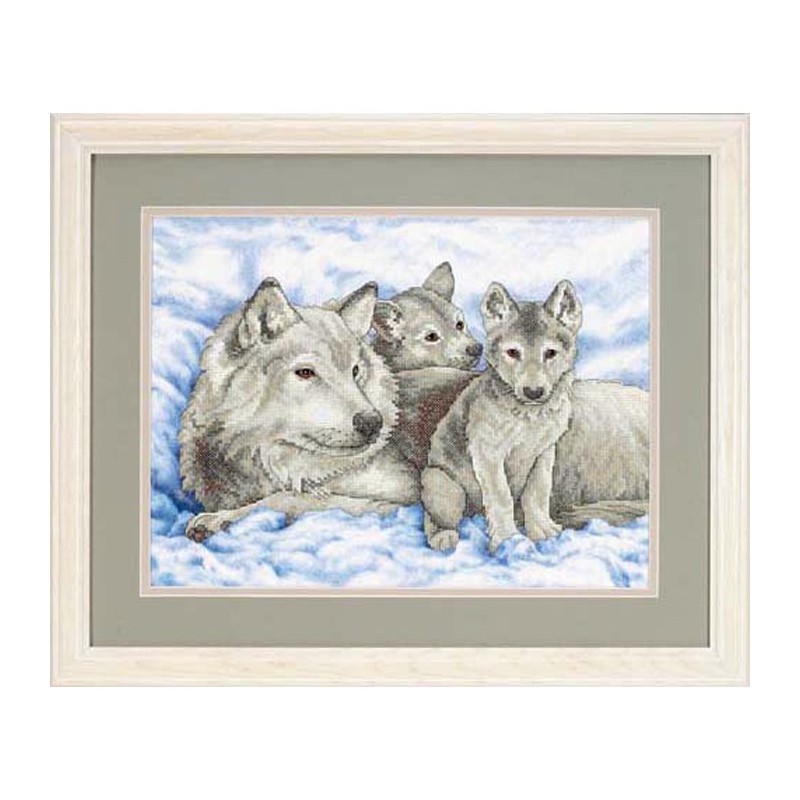 Вышивка крестом волки: схемы пары, наборы екатерины волковой, авторские и бесплатные, счастливый белый