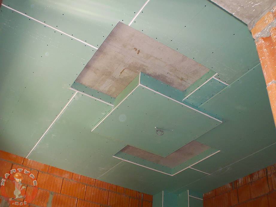 Потолок из гипсокартона в ванной: особенности материала и принципы монтажа | ремонт и дизайн ванной комнаты