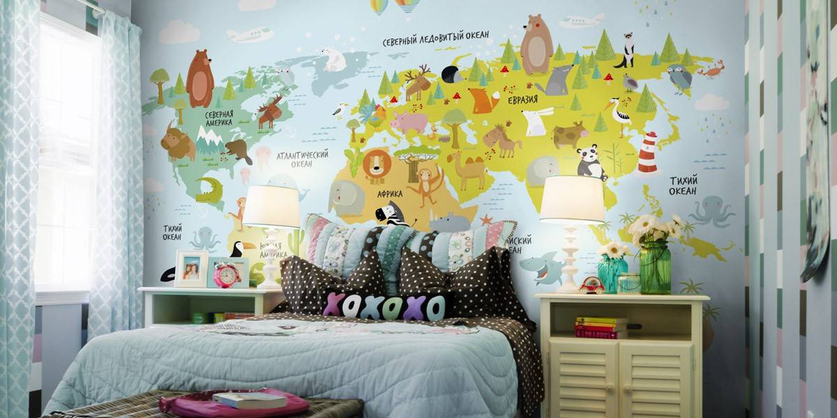 Фотообои в детской комнате: 70+ современных фото и идей дизайна