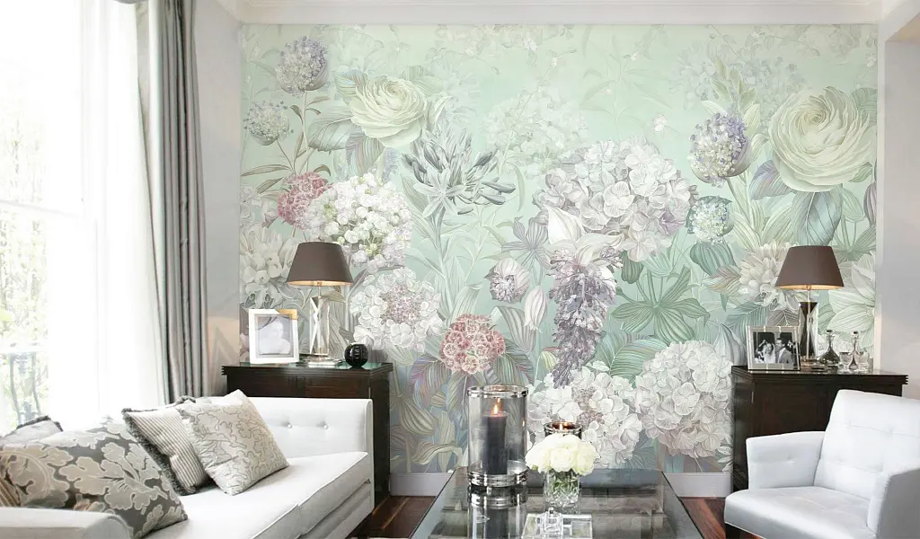 Панно на стену из обоев (36 фото): итальянские виниловые полотна в интерьере гостиной, как сделать правильный выбор, модели в виде цветка