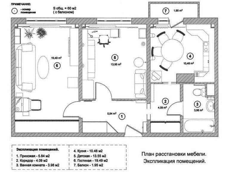 Дизайн квартиры 38 кв. м. – фото интерьера, зонирование, идеи обустройства